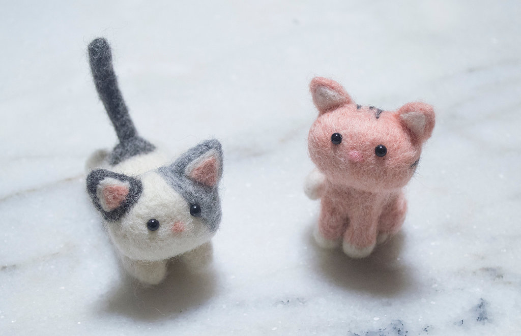 Needle Felted Cats